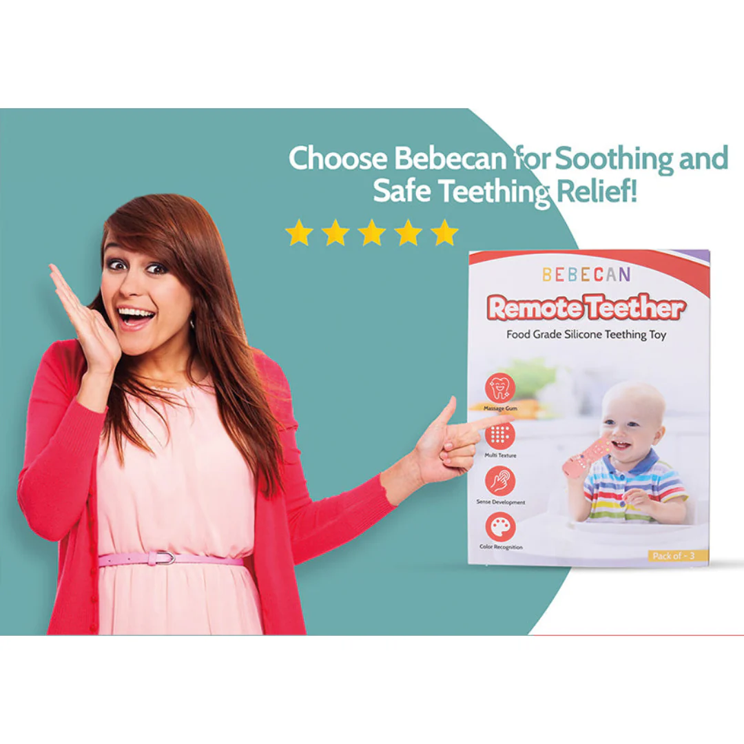 BEBECAN Silicone Baby Remote Teether - Image 3