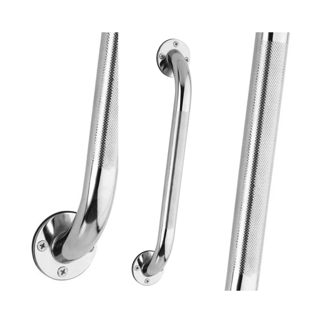 Carex 12-Inch Textured Wall Grab Bar Steel Safety Rail FGB20900 0000 By Compass Health - Image 3