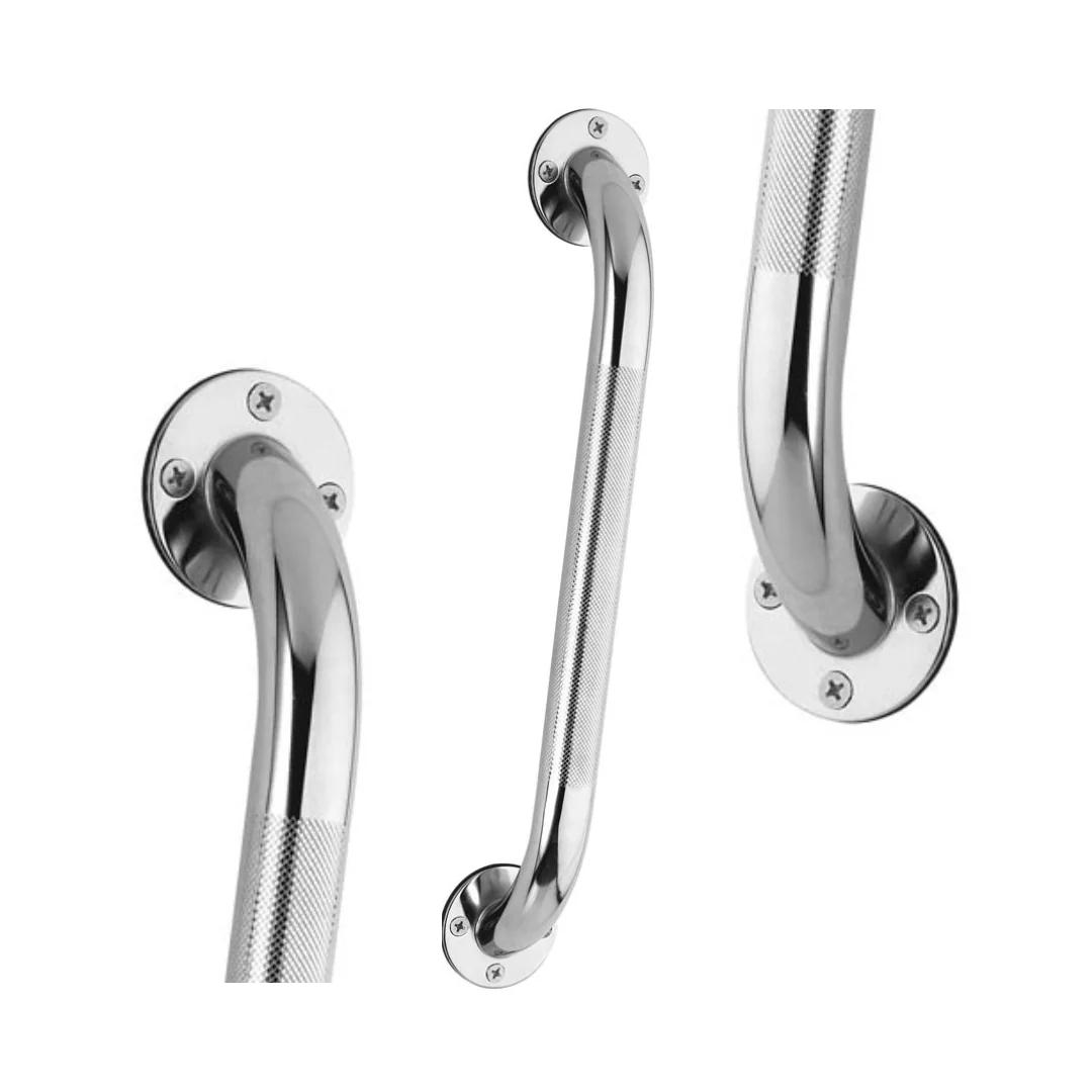 Carex 18-Inch Textured Wall Grab Bar Steel Safety Rail FGB21100 0000 By Compass Health - Image 3