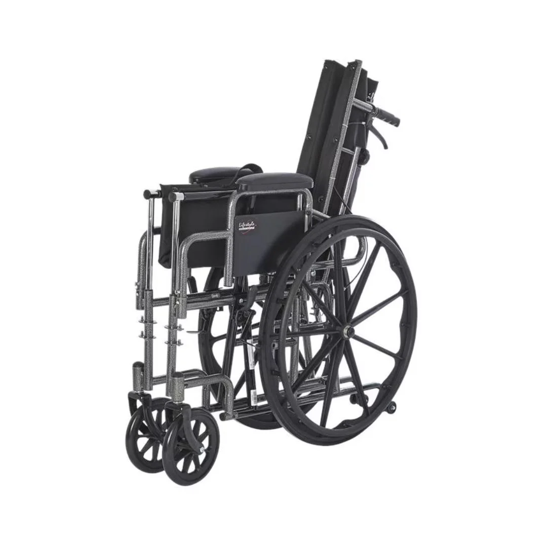 Deluxe Reclining Desk Arm Wheelchair L9016 By Rhythm Healthcare - Image 5