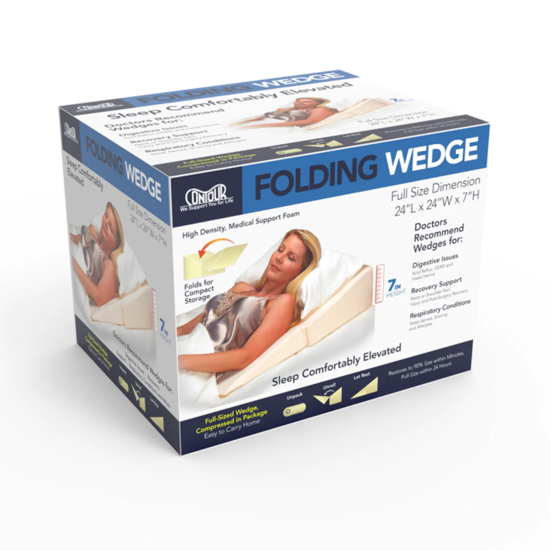 Elevated Sleep Folding Wedge by Contour – Back & Acid Reflux Support Pillow - Image 5