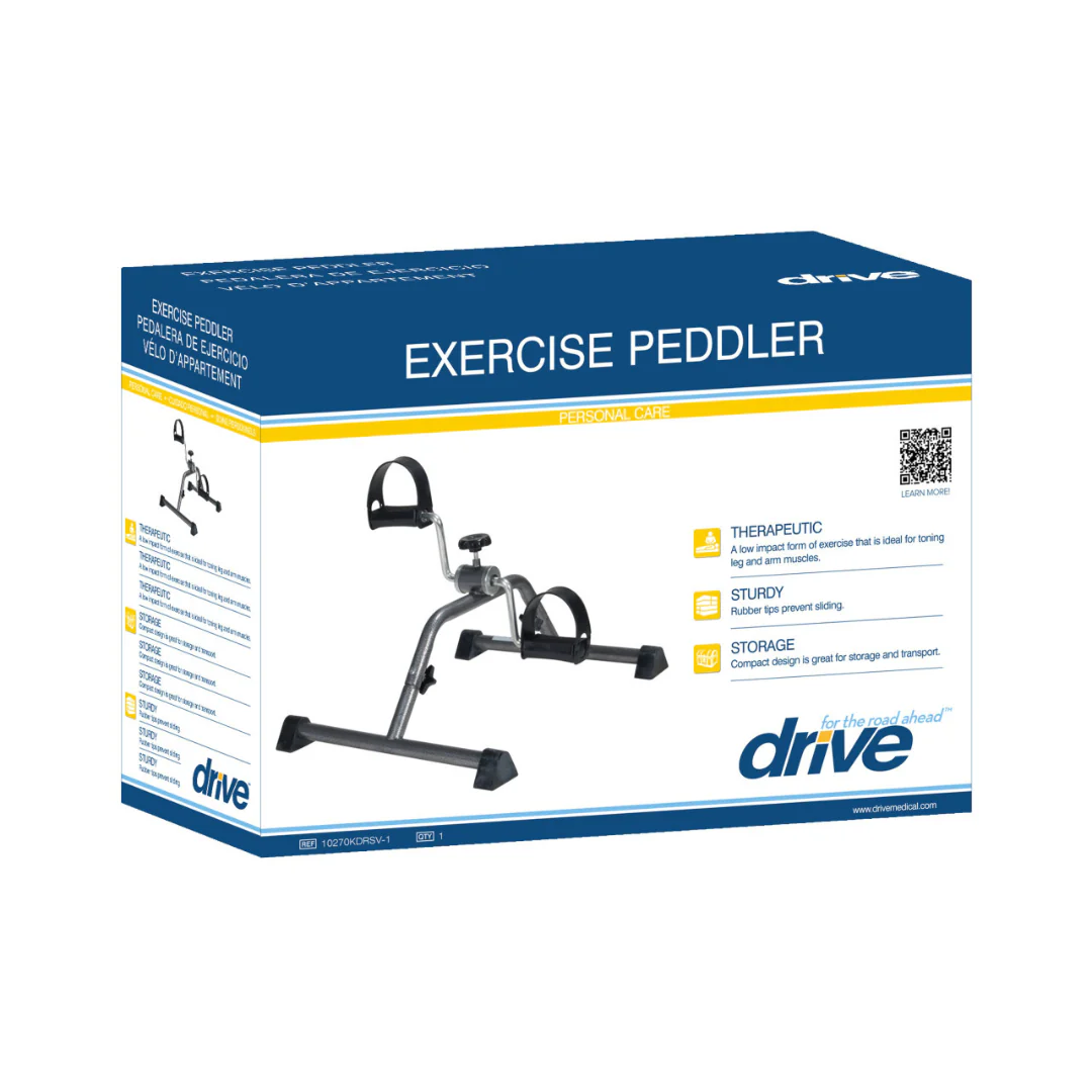 Exercise Peddler Adjustable Resistance & Anti-Slip Base 10270KDRSV-1 By Drive Medical - Image 3