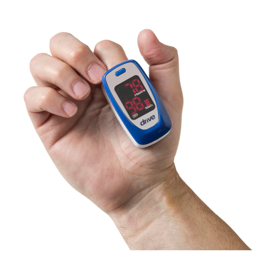 Fingertip Pulse Oximeter MQ3000 Fingertip Pulse Oximeter MQ3000 SpO₂ & Pulse Rate Monitor with LED Display By Drive Medical - Image 4