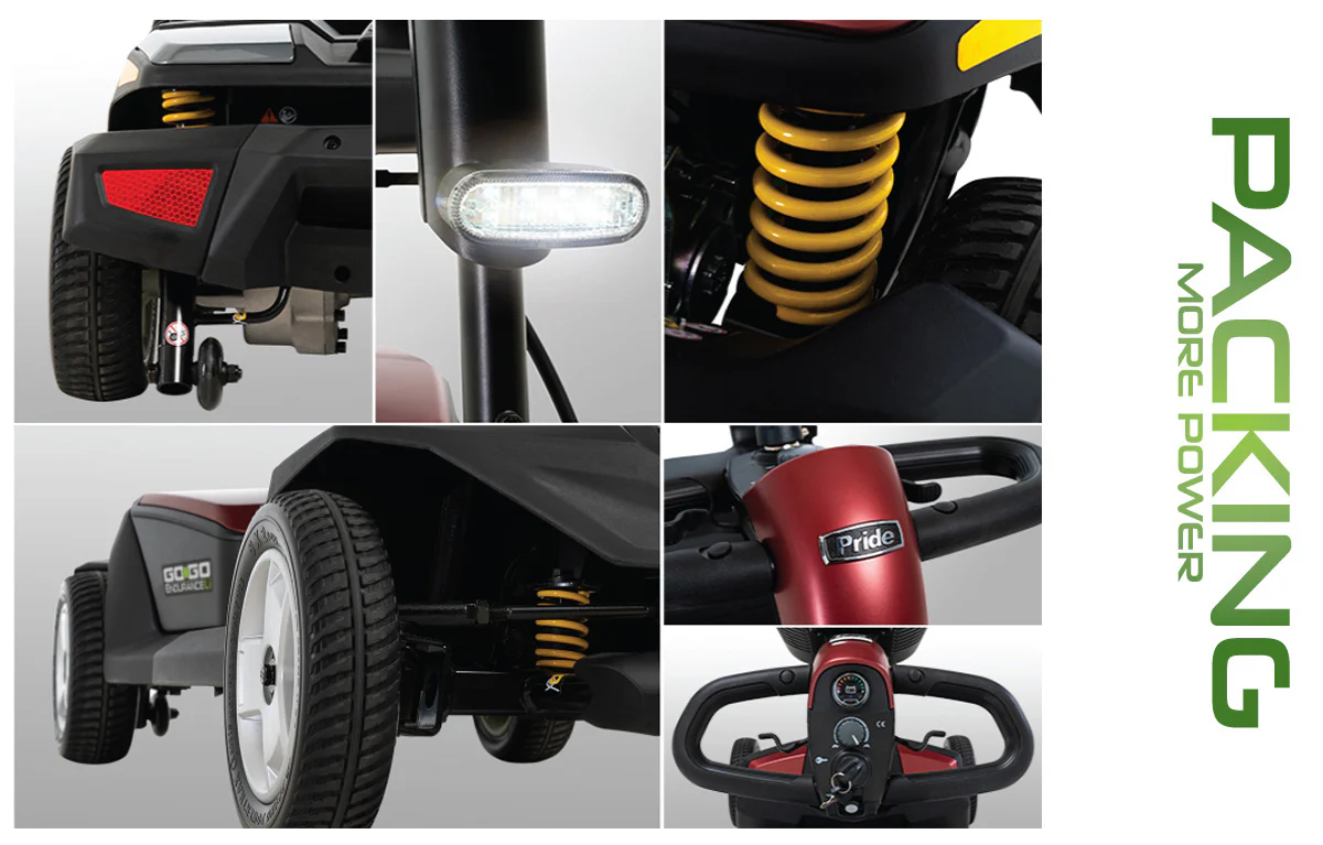 Go Go Endurance Li 4 Wheel Travel Scooter S54LXLIT by Pride Mobility - Image 5