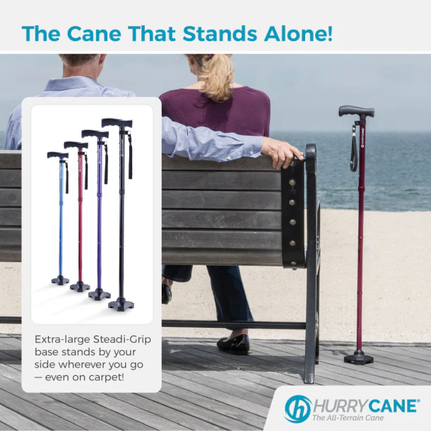 HurryCane Freedom Edition Folding Cane hcane By Drive Medical - Image 7