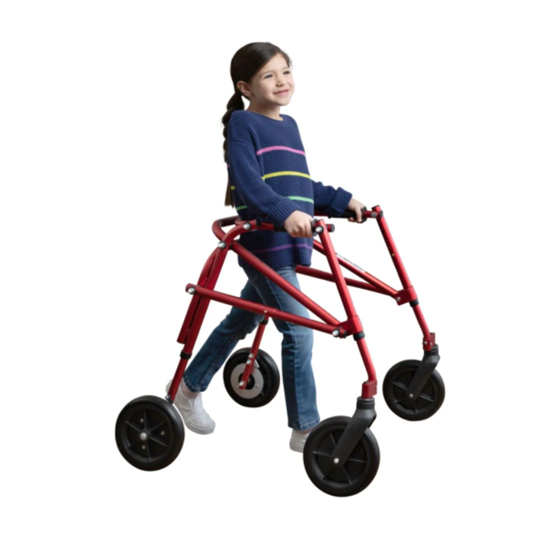 Klip 4-Wheel Posterior Gait Trainer Pediatric Walker With 8" Wheel (KP418-28-38-48) By Circle Specialty - Image 4