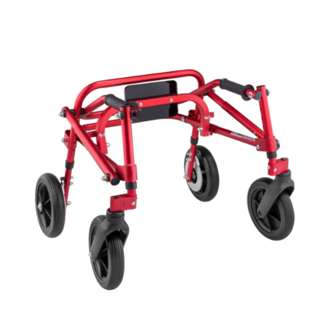 Klip 4-Wheel Posterior Gait Trainer with Flip Up Seat & 8-outdoor wheel (KP518-28-38-48) By Circle Specialty - Image 3