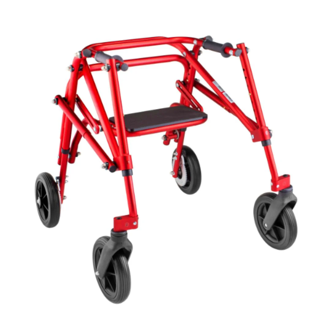 Klip 4-Wheel Posterior Gait Trainer with Flip Up Seat & 8-outdoor wheel (KP518-28-38-48) By Circle Specialty - Image 4