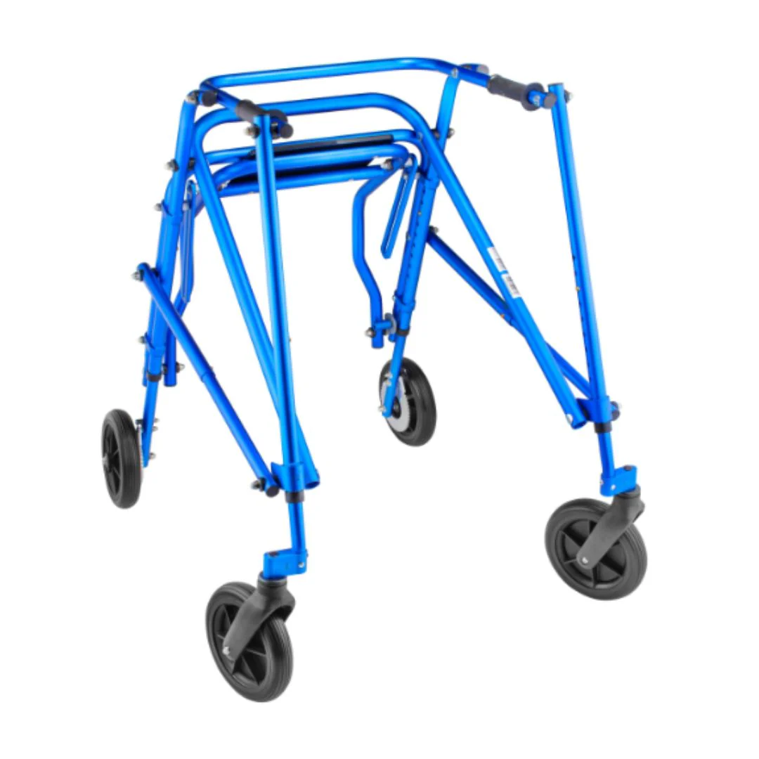 Klip 4-Wheel Posterior Gait Trainer with Flip Up Seat & 8-outdoor wheel (KP518-28-38-48) By Circle Specialty - Image 6