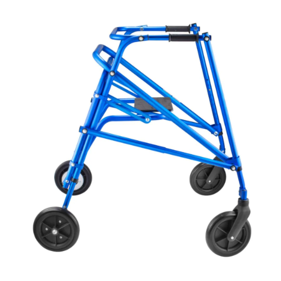 Klip 4-Wheel Posterior Gait Trainer with Flip Up Seat & 8-outdoor wheel (KP518-28-38-48) By Circle Specialty - Image 7