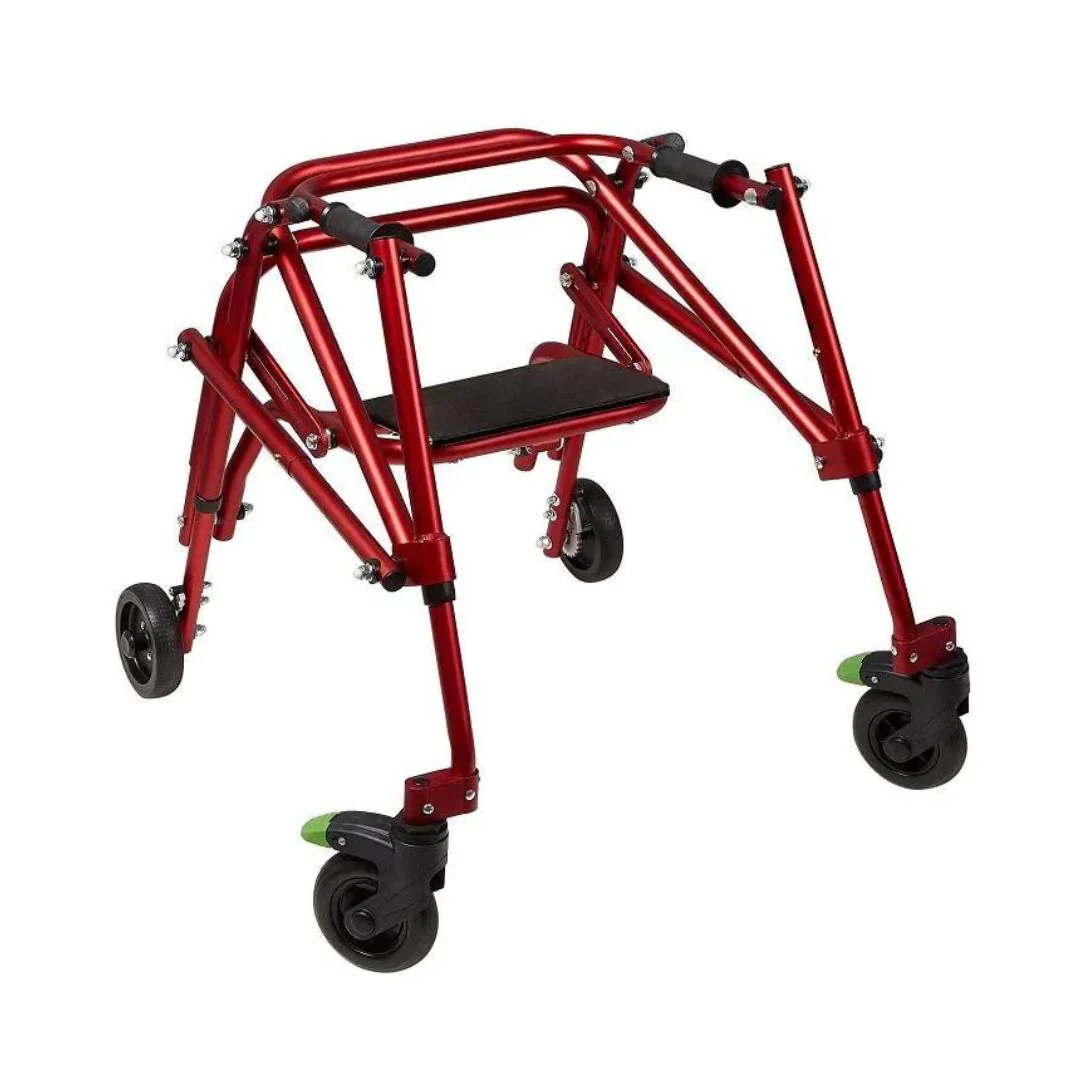 Klip 4-Wheel With Flip-Up Seat posterior Pediatric Walker (KP510-20-30-40) By Circle - Image 4