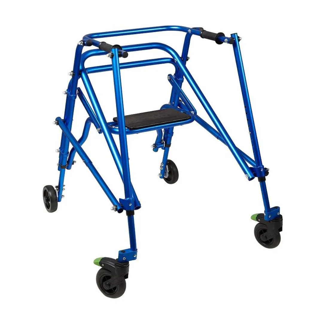 Klip 4-Wheel With Flip-Up Seat posterior Pediatric Walker (KP510-20-30-40) By Circle - Image 7