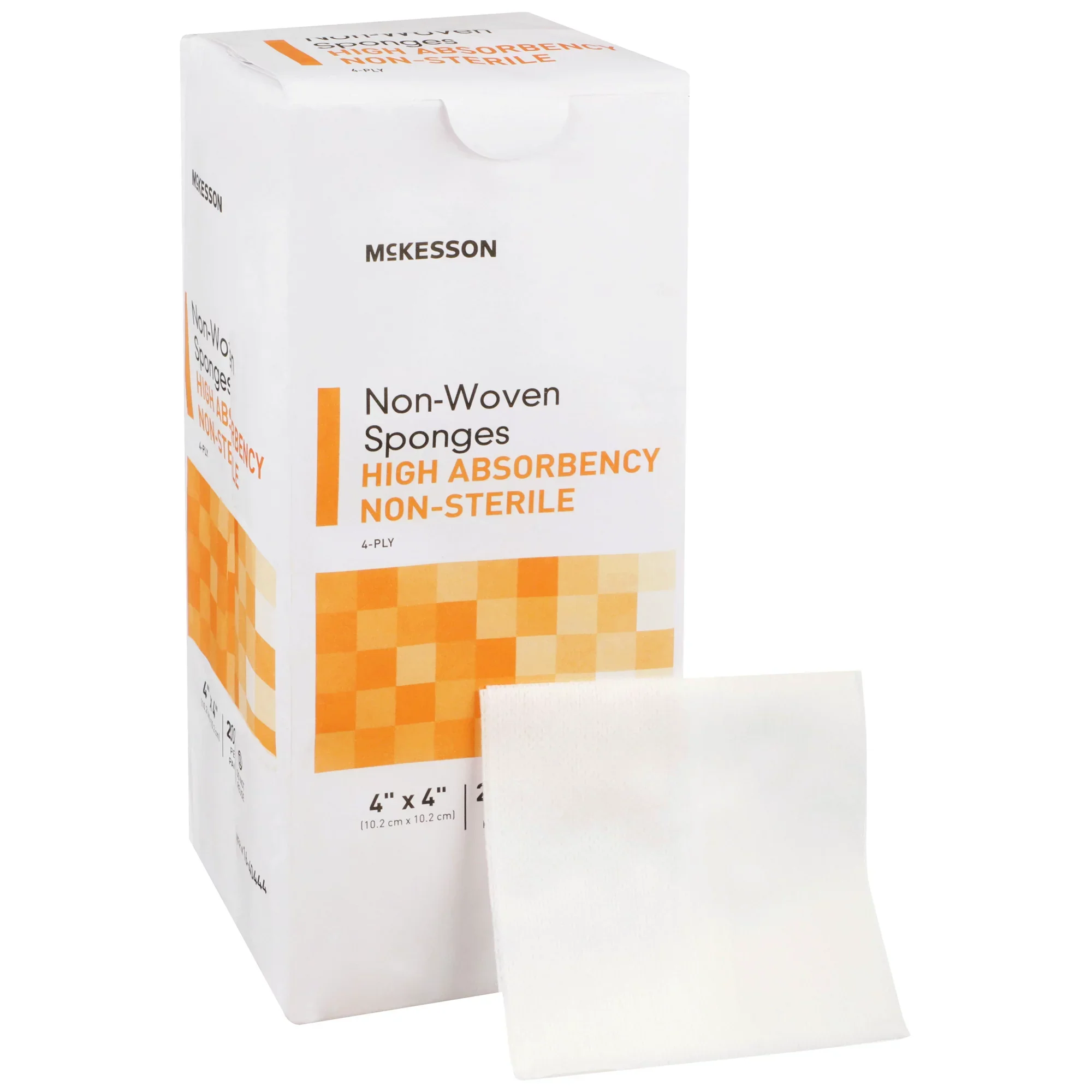 McKesson Non-Woven Sponges, Non-Sterile, 4-Ply, Polyester/Rayon - Image 6