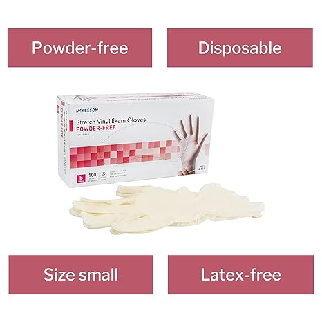 McKesson Stretch Vinyl Exam Gloves Non-Sterile Powder-Free - Image 4