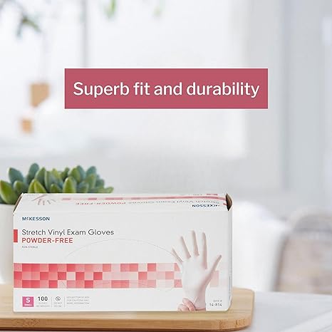 McKesson Stretch Vinyl Exam Gloves Non-Sterile Powder-Free - Image 5