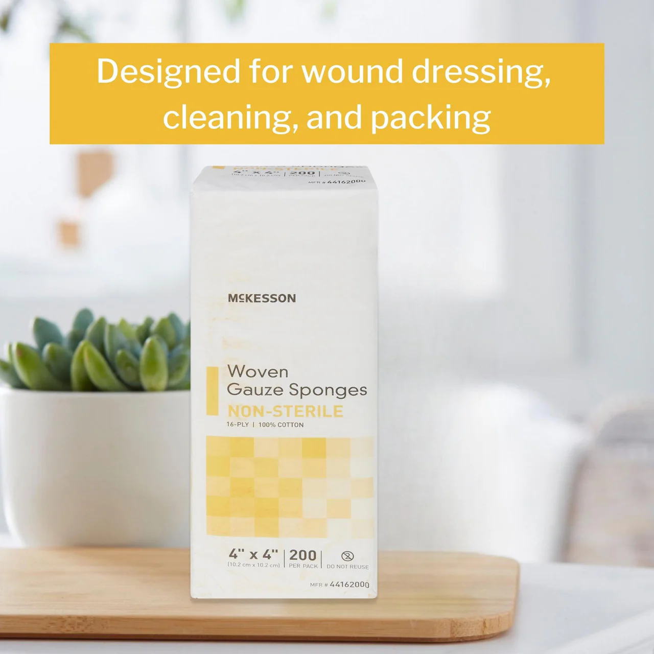 McKesson Woven Gauze Sponges Non-Sterile 100% Cotton - Image 3