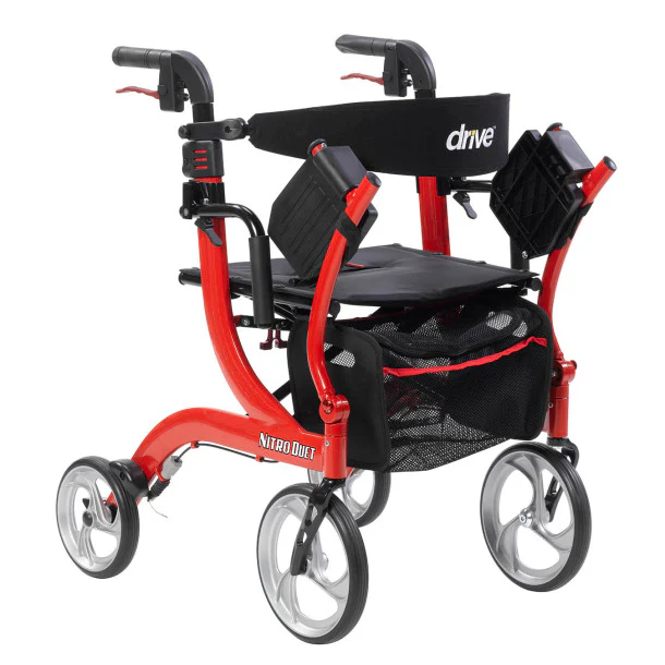 Nitro Duet Rollator and Transport Chair RTL10266DT By Drive Medical - Image 3