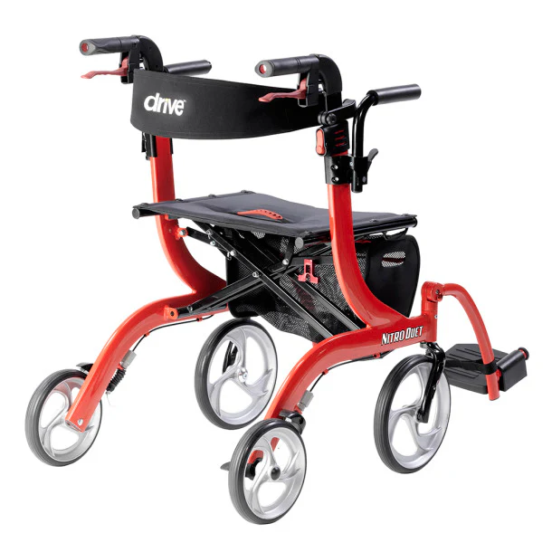 Nitro Duet Rollator and Transport Chair RTL10266DT By Drive Medical - Image 5
