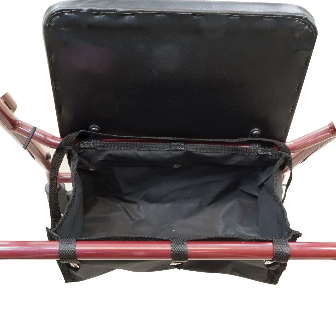 ProBasics Steel Rollator 6 Wheels Burgundy & Blue  By Compass Health - Image 11
