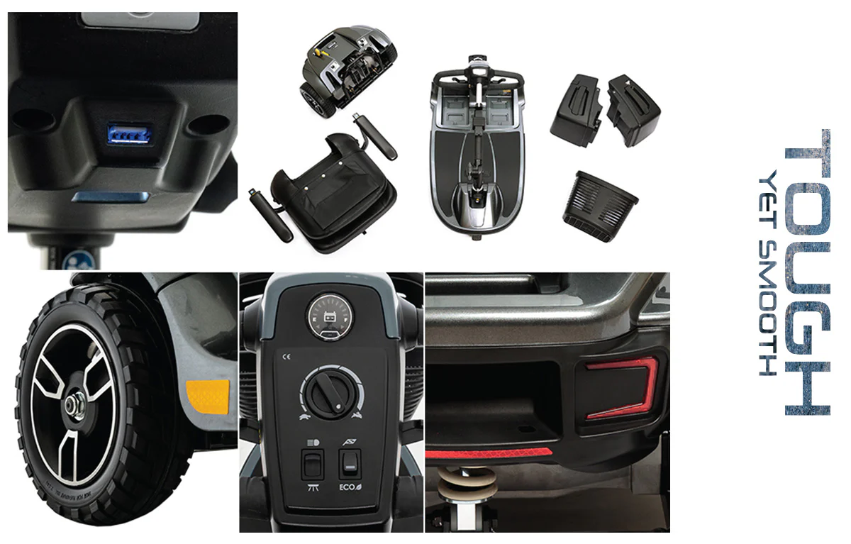 REVO 2.0 4 WHEEL S67 FDA CLASS Pride Mobility Scooter - Image 4