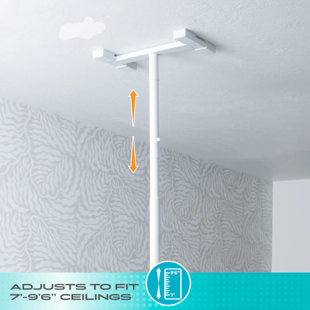 Stander Double Handle Floor to Ceiling Grab Bar Safety Support Pole 8142W By Stander - Image 6