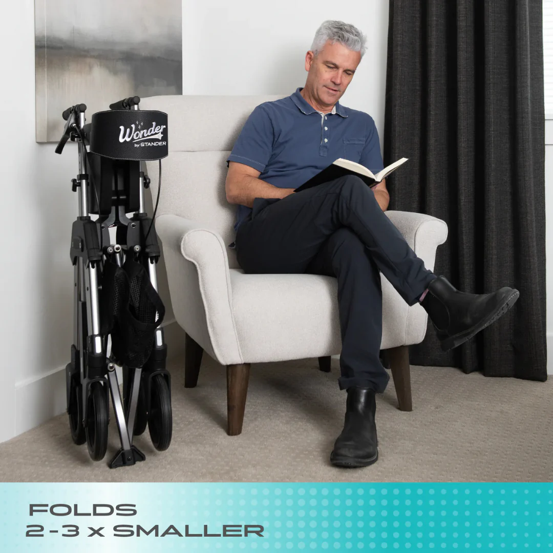 Stander Wonder Rollator HD Heavy Duty Bariatric Rollator with Seat & Basket 4360RR By Stander - Image 11