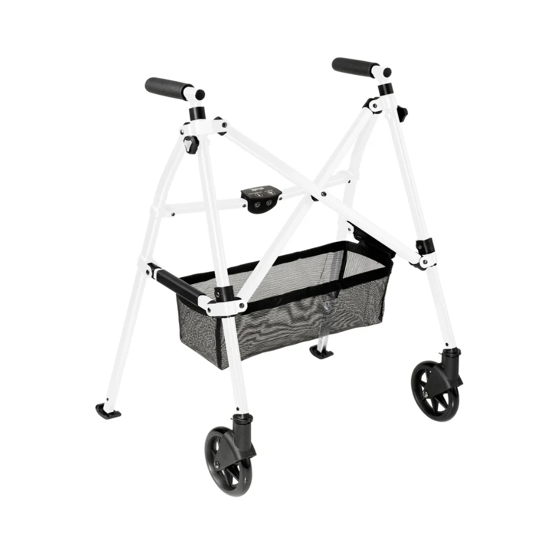 Stander Wonder Walker Plus 4300-BW Ultra Compact Folding Walker with Wheels & Basket By Stander - Image 3
