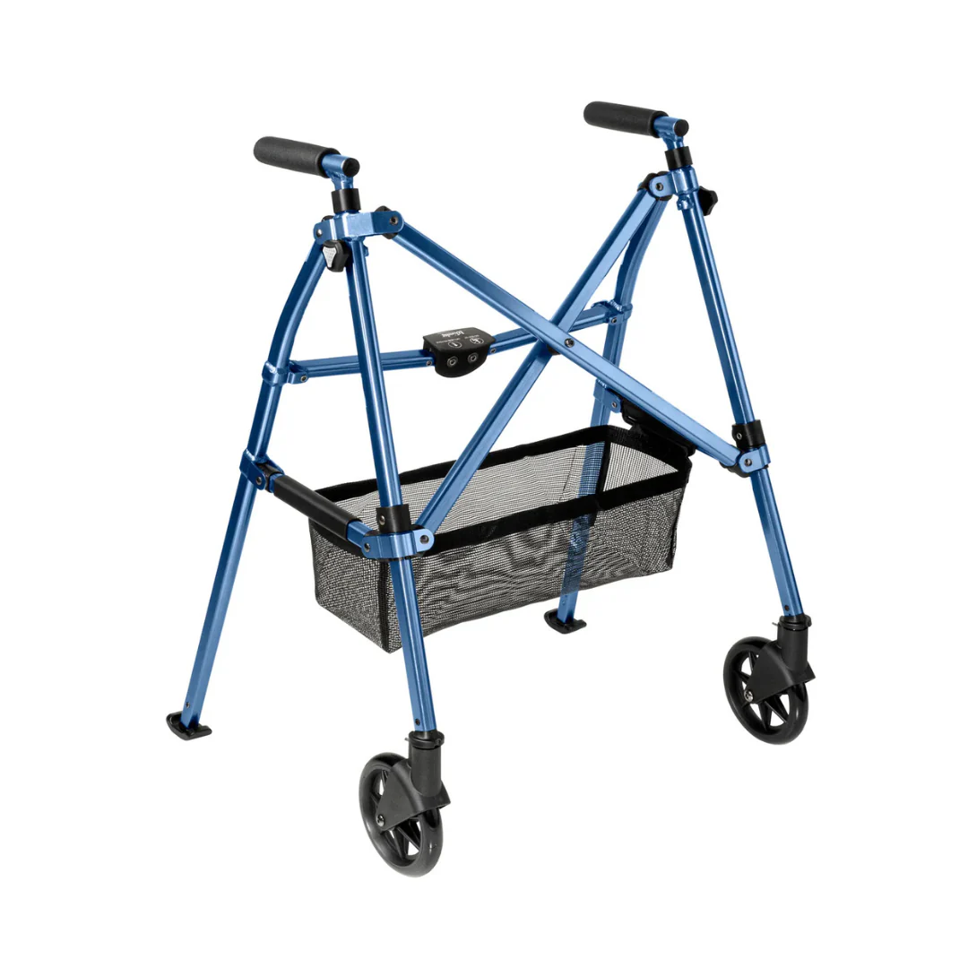 Stander Wonder Walker Plus 4300-BW Ultra Compact Folding Walker with Wheels & Basket By Stander - Image 7