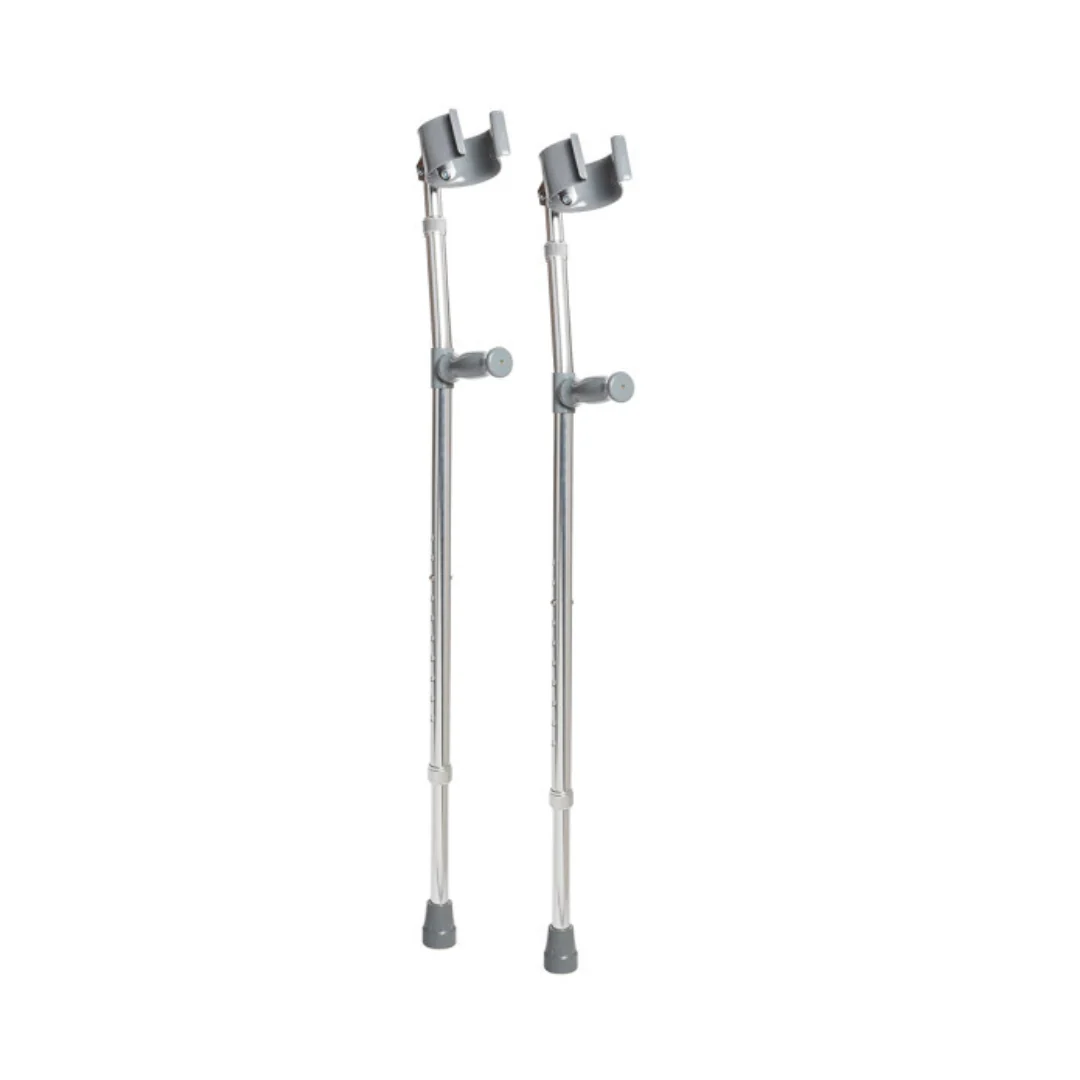Steel Forearm Crutches Adjustable Height By Drive Medical - Image 4