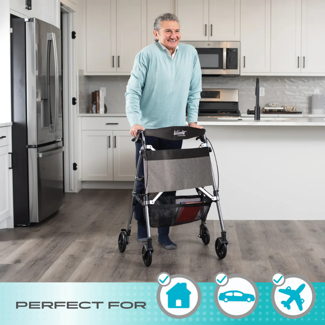 Travel Rollator Walker – Wonder Rollator Plus Elite 4350 by Stander - Image 12