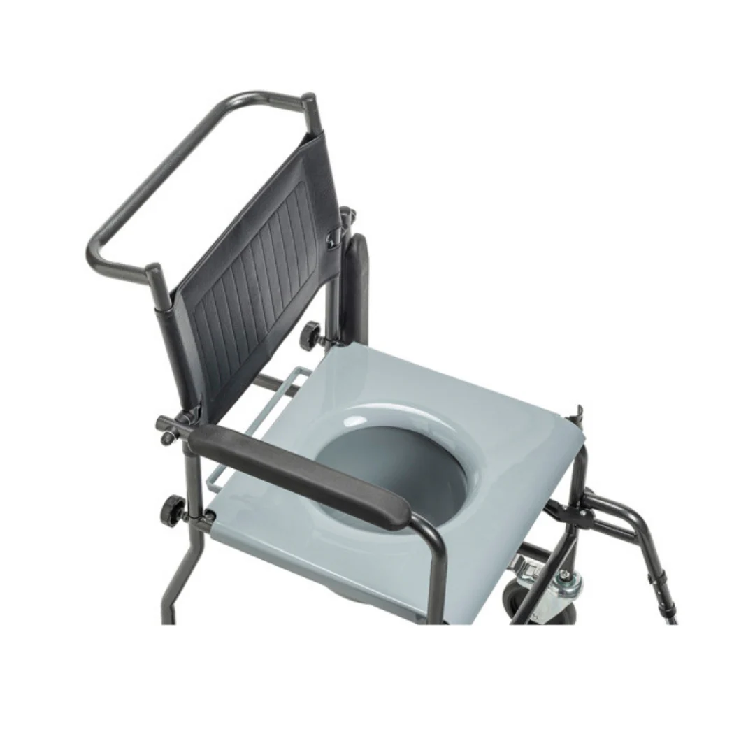 Upholstered Drop Arm Wheeled Commode 11120SV1F By Drive - Image 5