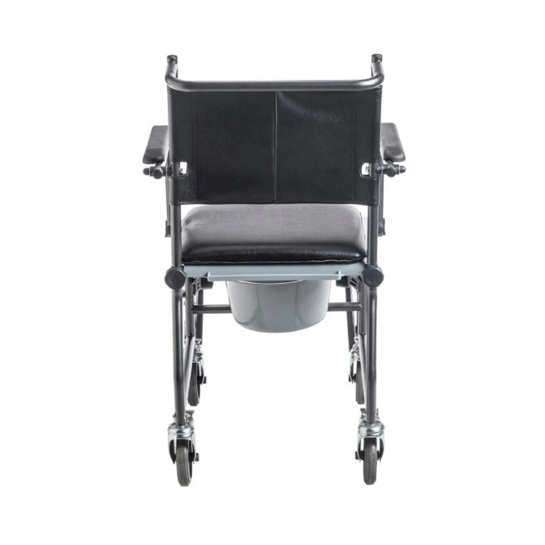 Upholstered Drop Arm Wheeled Commode 11120SV1F By Drive - Image 7