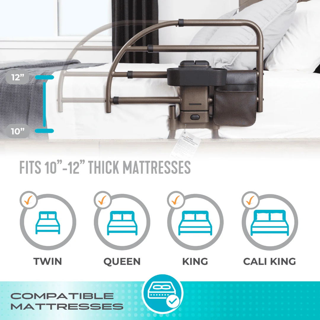 Wonder Click Extendable Bed Rail 7965 for Adjustable Beds by Stander - Image 8