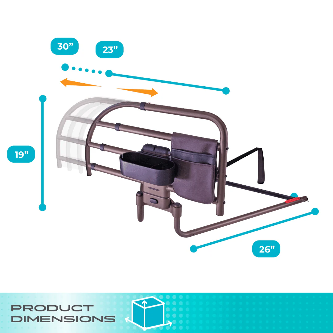 Wonder Click Extendable Bed Rail 7965 for Adjustable Beds by Stander - Image 9